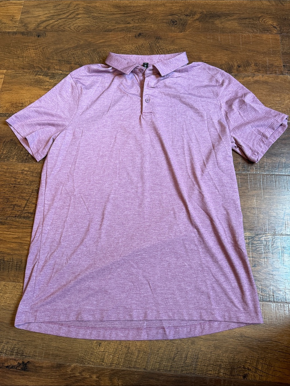 Men’s XL Lululemon ABC polo shirt in a nice faded raspberry color.
